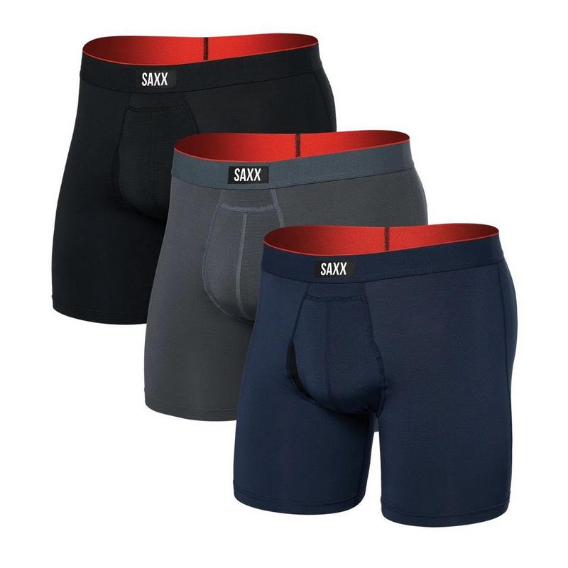 Saxx Men's Multi-Sport Mesh Boxer Brief (3 Pack)