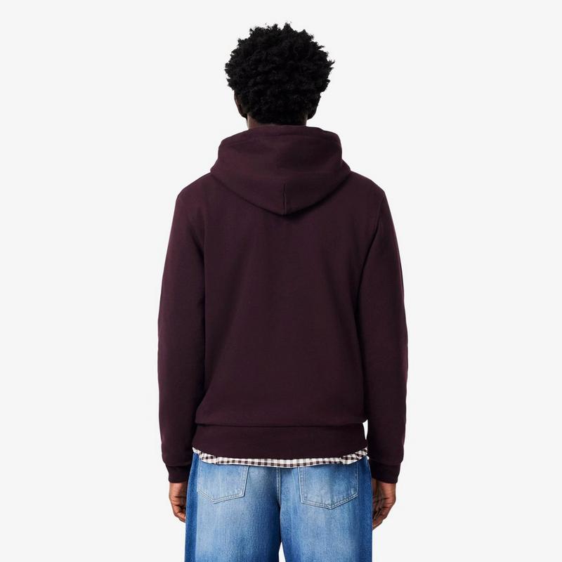 Lacoste Chandail &agrave; capuchon en molleton de coton pour hommes