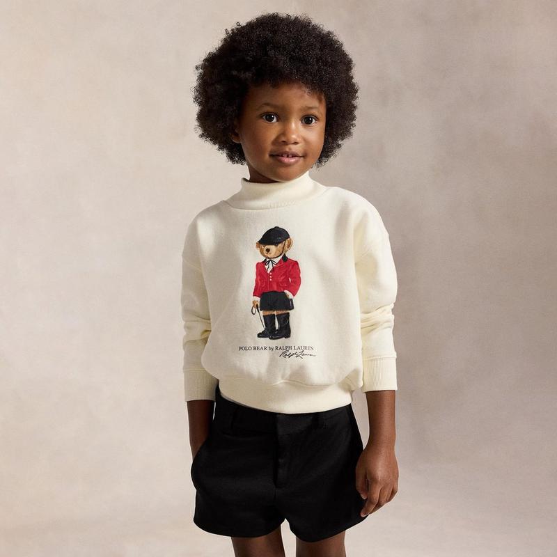 Polo Ralph Lauren Girls' [2-6X] Polo Bear Fleece Boxy Sweatshirt