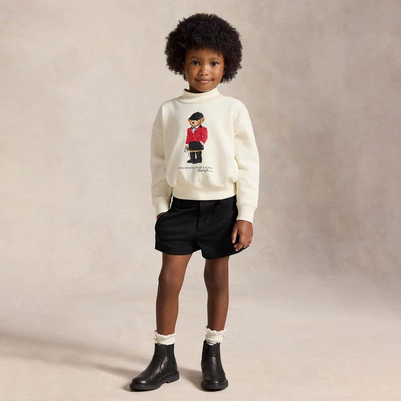 Polo Ralph Lauren Girls' [2-6X] Polo Bear Fleece Boxy Sweatshirt