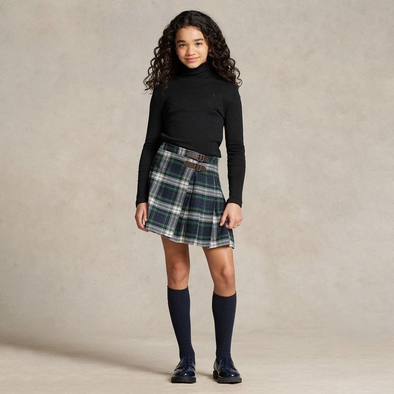 Polo Ralph Lauren Junior Girls' [7-16] Ribbed Cotton-Blend Turtleneck Top
