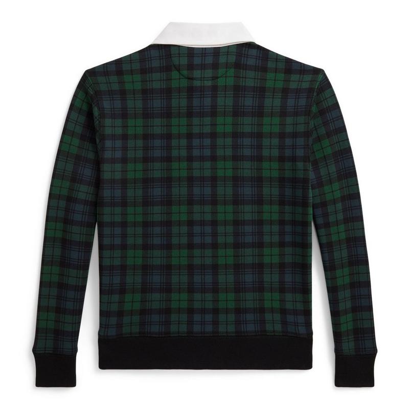 Polo Ralph Lauren Junior Boys' [8-20] Polo Bear Plaid Rugby Sweatshirt