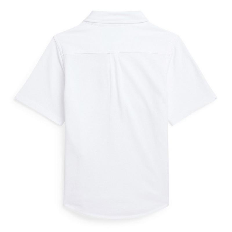 Polo Ralph Lauren Chemise &agrave; manches courtes Oxford en tricot pour gar&ccedil;ons juniors [8-20]