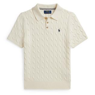 Polo Ralph Lauren Chandail polo en tricot torsad&eacute; de coton pour gar&ccedil;ons juniors [8-20]