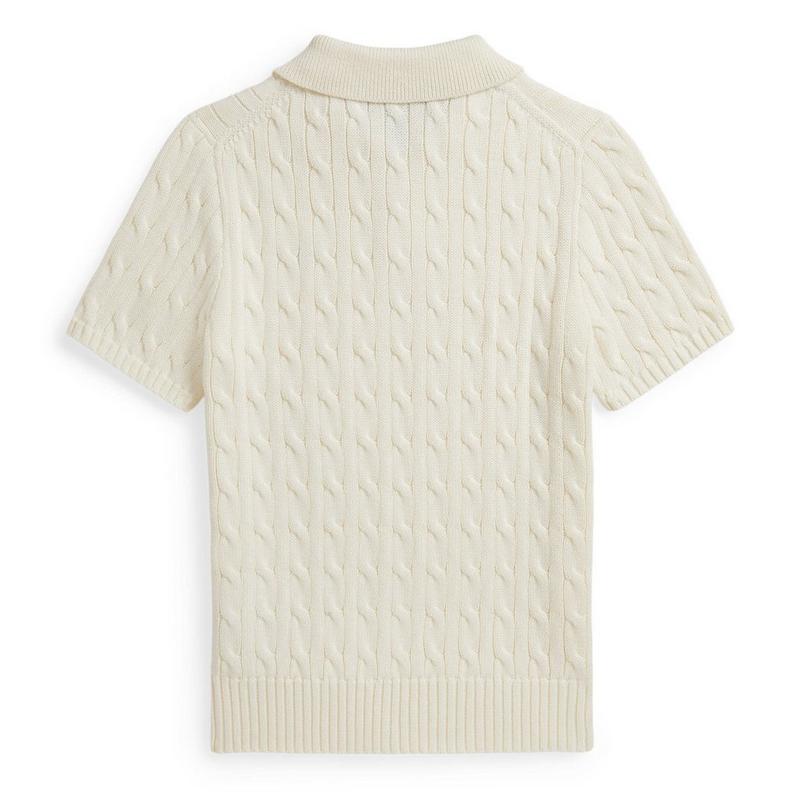 Polo Ralph Lauren Chandail polo en tricot torsad&eacute; de coton pour gar&ccedil;ons juniors [8-20]