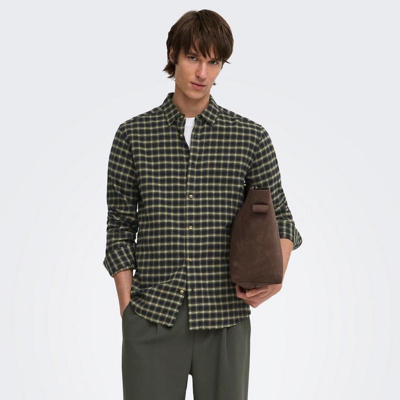 Only & Sons Chemise &agrave; carreaux Gudmund pour hommes