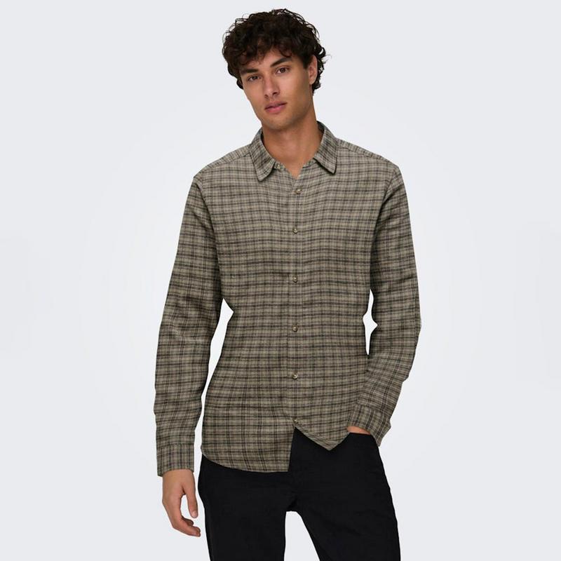 Only & Sons Chemise &agrave; carreaux Gudmund pour hommes