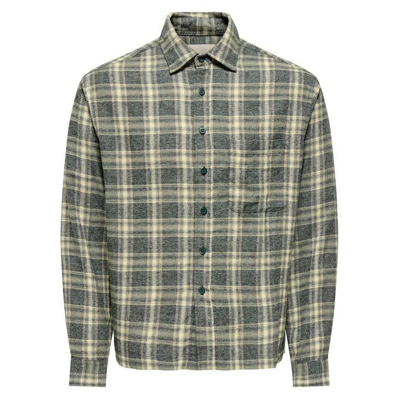 Only & Sons Men's Elio Check Relaxed Shirt