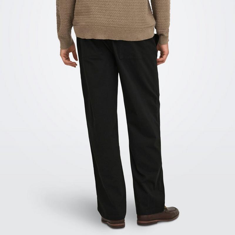 Only & Sons Pantalon &agrave; coupe d&eacute;contract&eacute;e pour hommes