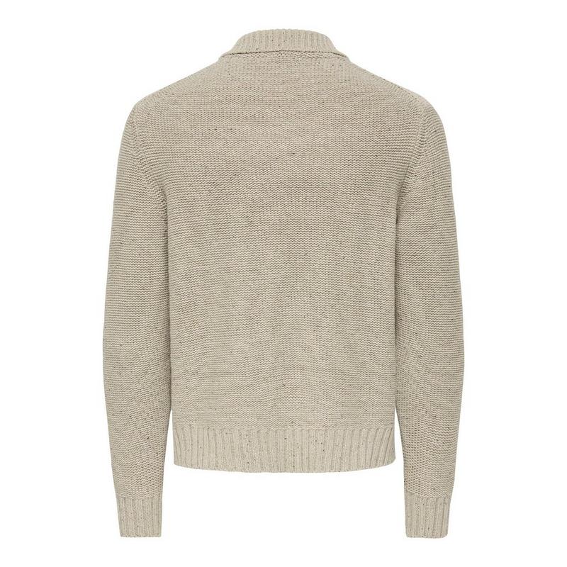 Only & Sons Men's Sting Knit Full-Zip Cardigan