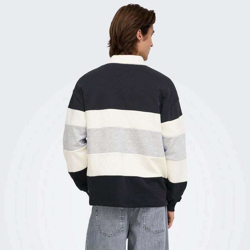 Only & Sons Men's Benedict Rugby Top