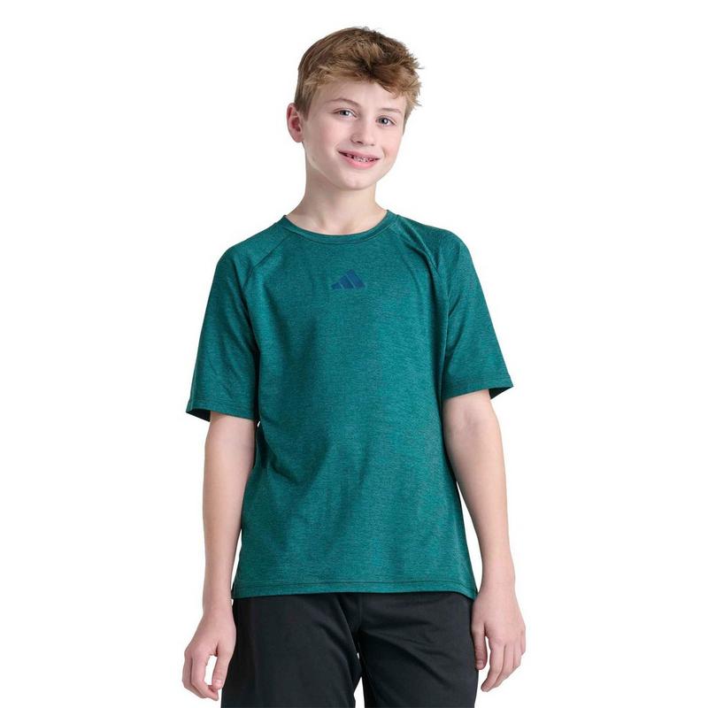 adidas T-shirt &agrave; manches raglan en m&eacute;lange pour gar&ccedil;ons juniors [8-16]