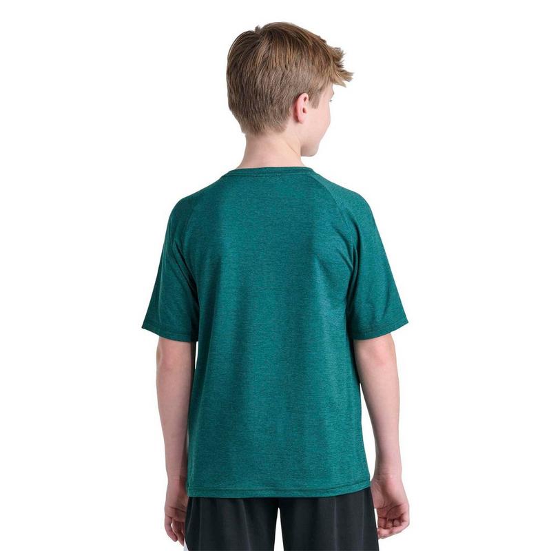 adidas T-shirt &agrave; manches raglan en m&eacute;lange pour gar&ccedil;ons juniors [8-16]