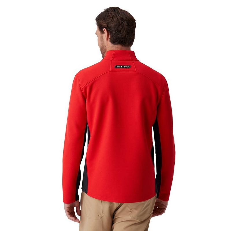 Spyder Men's Bandit Sweater Fleece Quarter-Zip Top