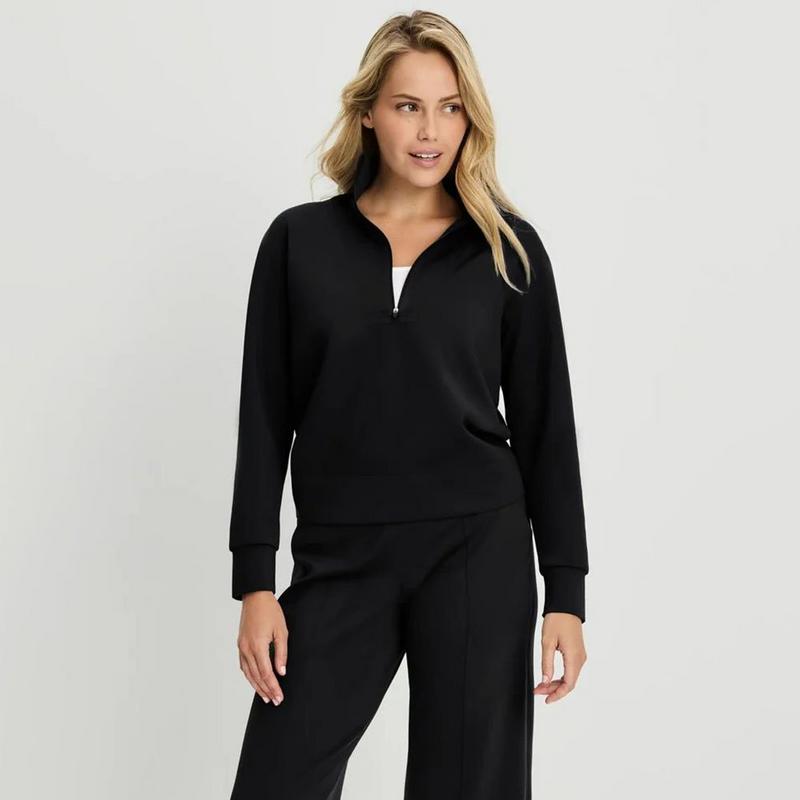 Knix Women's CloudCut Half-Zip Pullover Top