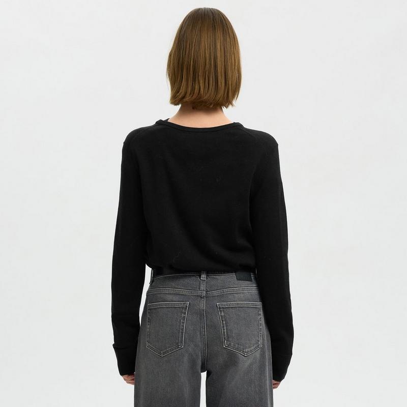 Selected Cardigan en laine m&eacute;rinos Thea pour femmes