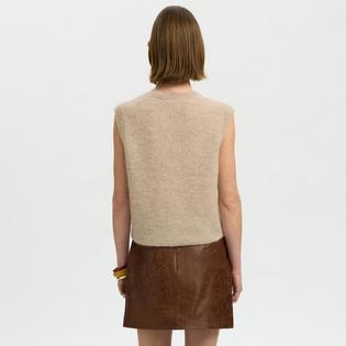 Selected Gilet en tricot de m&eacute;lange de laine Lulu pour femmes