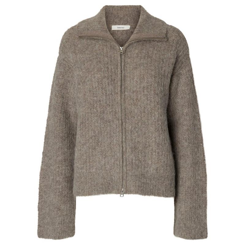 Selected Women's Gabriella Knit Zip Cardigan