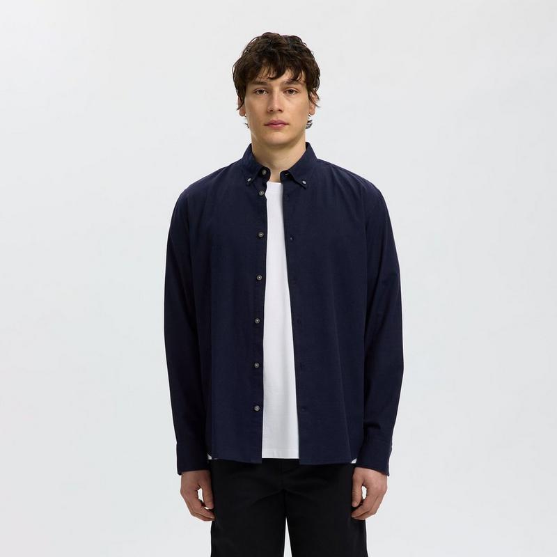 Selected Men's Cotton Long Sleeve Shirt