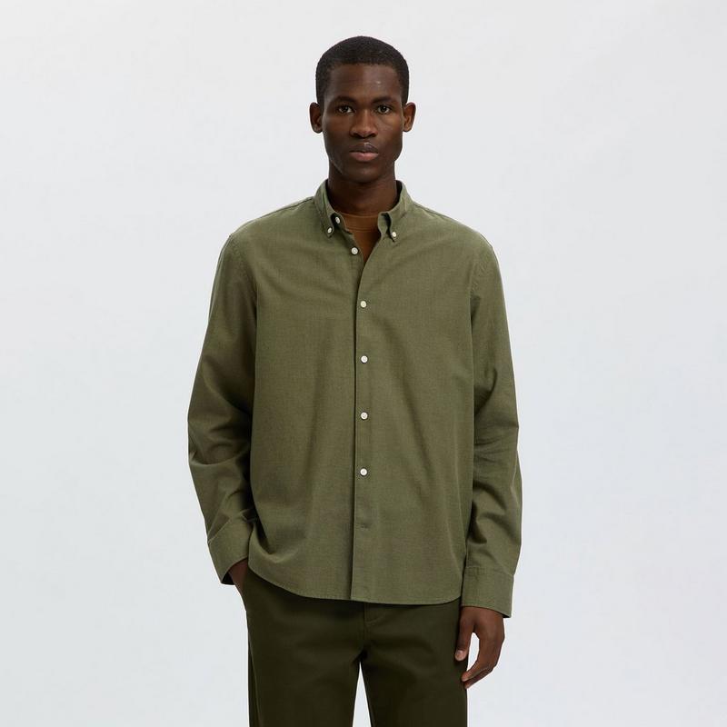 Selected Men's Cotton Long Sleeve Shirt