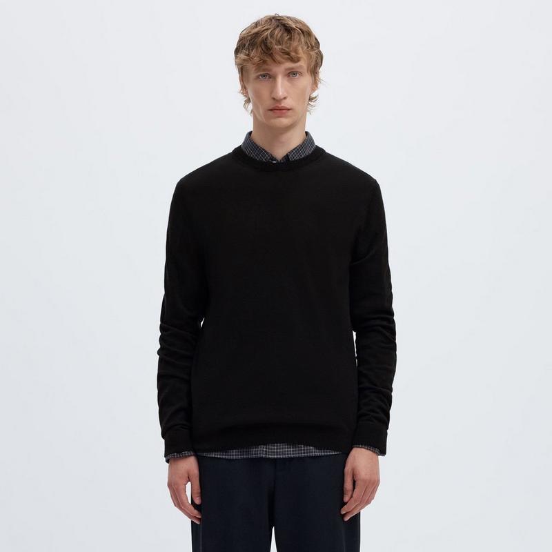 Selected Men's Merino Wool Knit Pullover Sweater