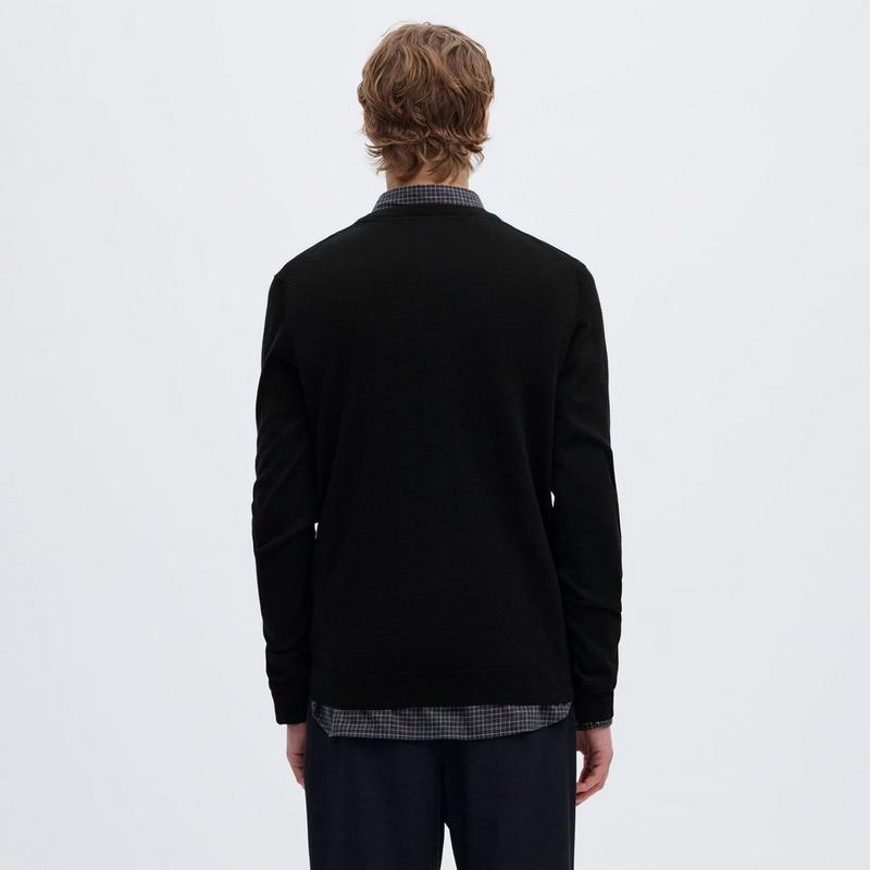 Selected Men's Merino Wool Knit Pullover Sweater