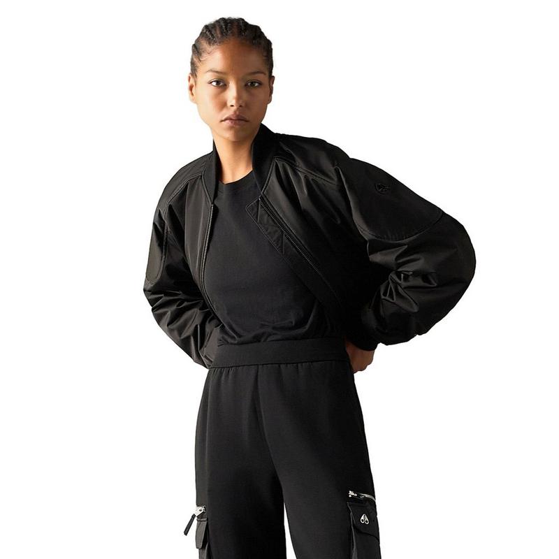 Moose Knuckles Women's Drift Satin Bomber Jacket
