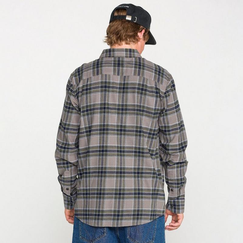 Volcom Chemise &agrave; manches longues &agrave; carreaux Caden pour hommes
