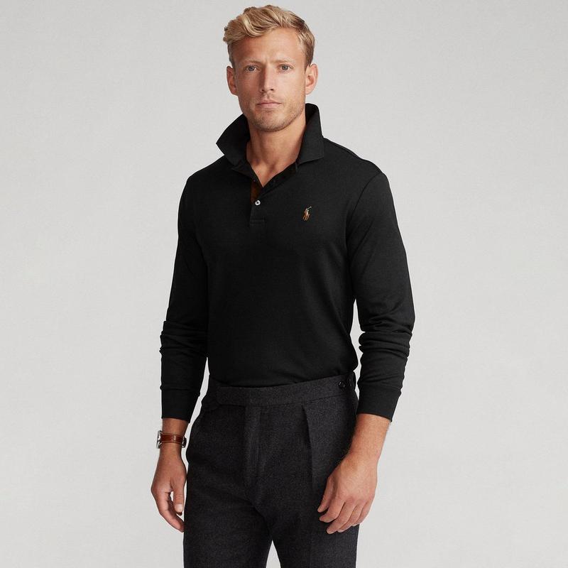 Polo Ralph Lauren Men's Classic Fit Soft Cotton Long Sleeve Polo