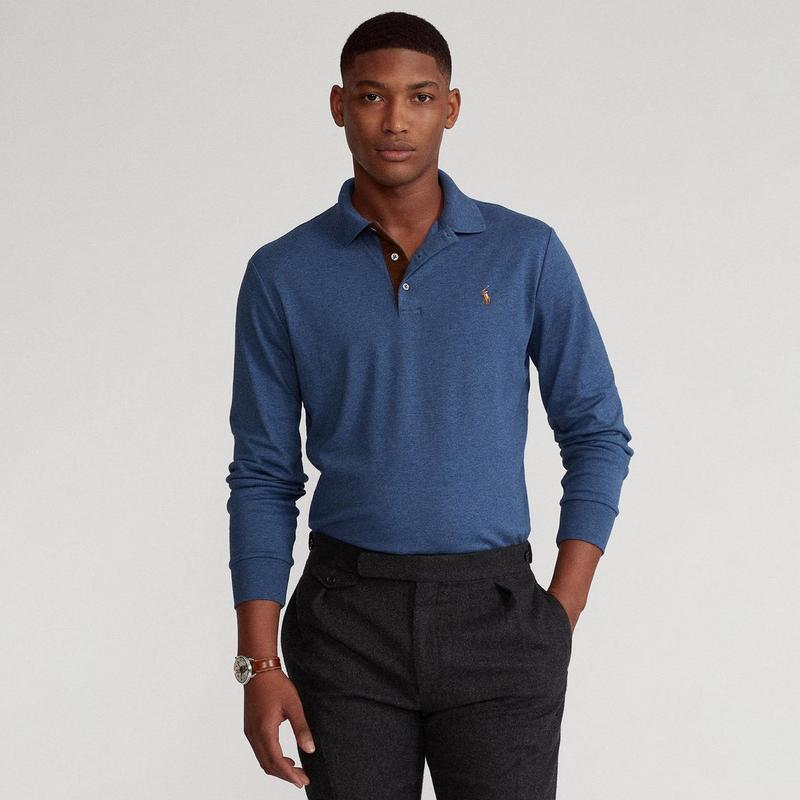 Polo Ralph Lauren Men's Classic Fit Soft Cotton Long Sleeve Polo