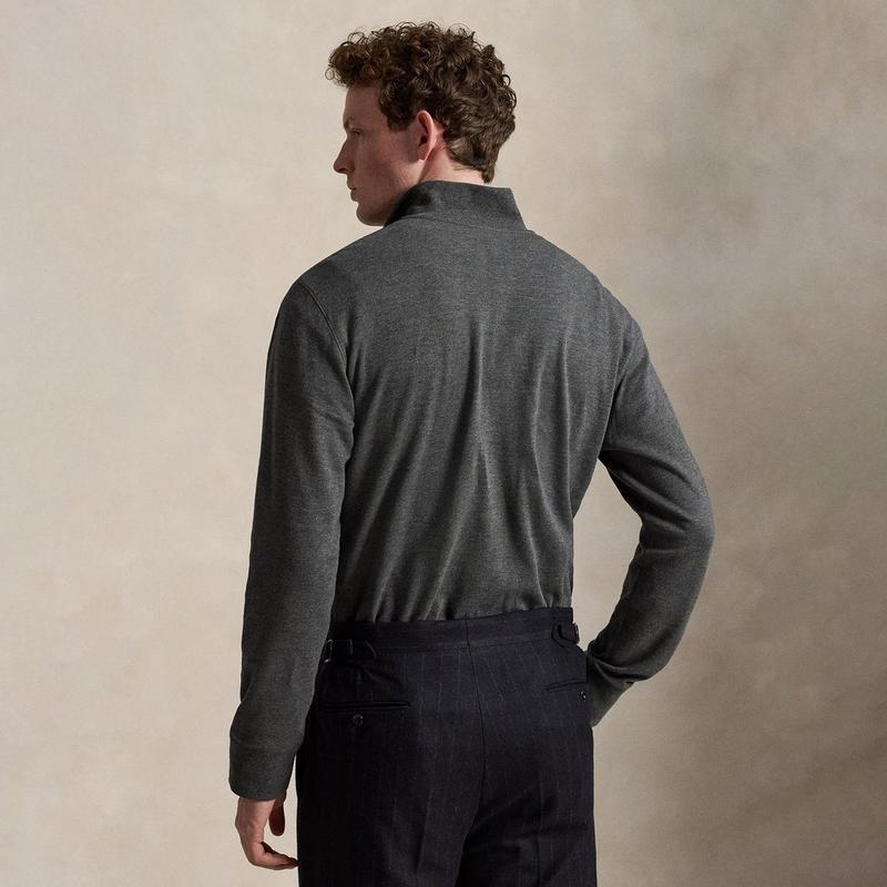 Polo Ralph Lauren Men's Luxury Jersey Quarter-Zip Pullover Top