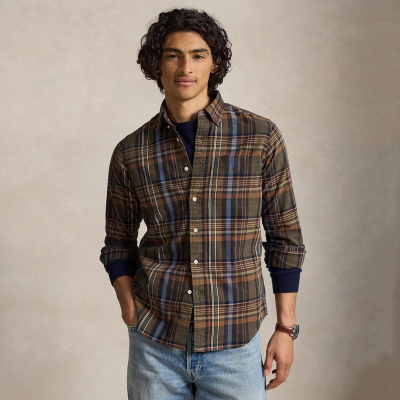 Polo Ralph Lauren Men's Classic Fit Plaid Oxford Shirt