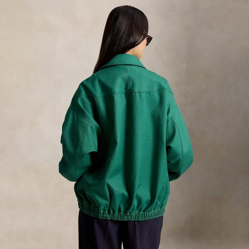 Polo Ralph Lauren Women's Oversized Cotton Windbreaker Jacket