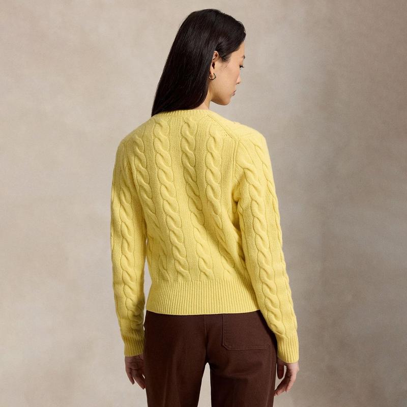 Polo Ralph Lauren Women's Cable Knit Wool-Cashmere Cardigan