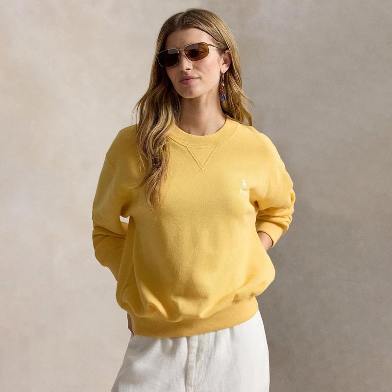Polo Ralph Lauren Women's Fleece Logo Crew Neck Sweatshirt