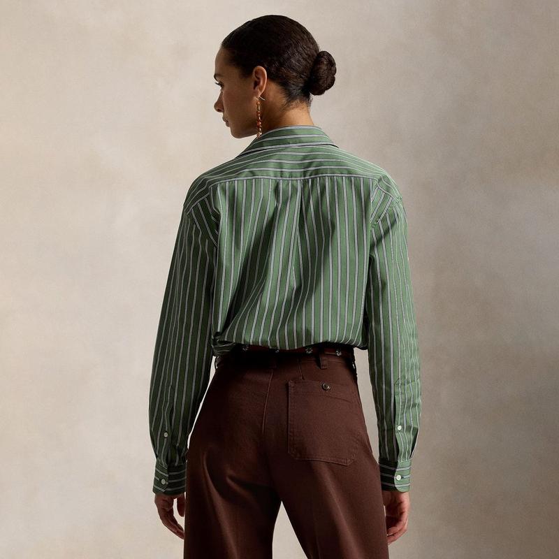 Polo Ralph Lauren Women's Relaxed Fit Striped Cotton Shirt
