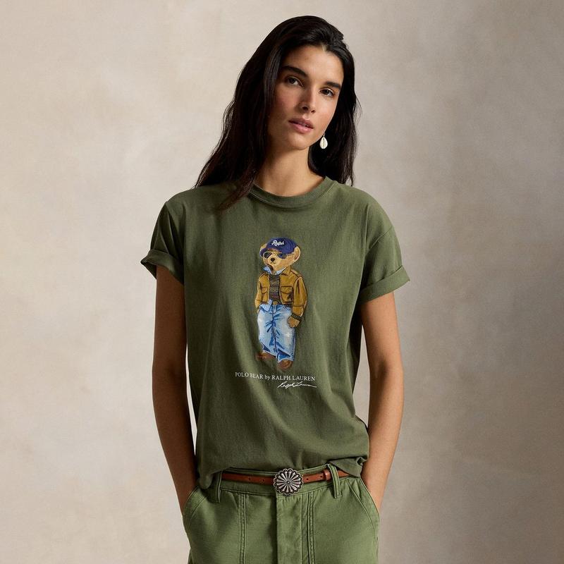 Polo Ralph Lauren Women's Polo Bear Cotton Jersey T-Shirt
