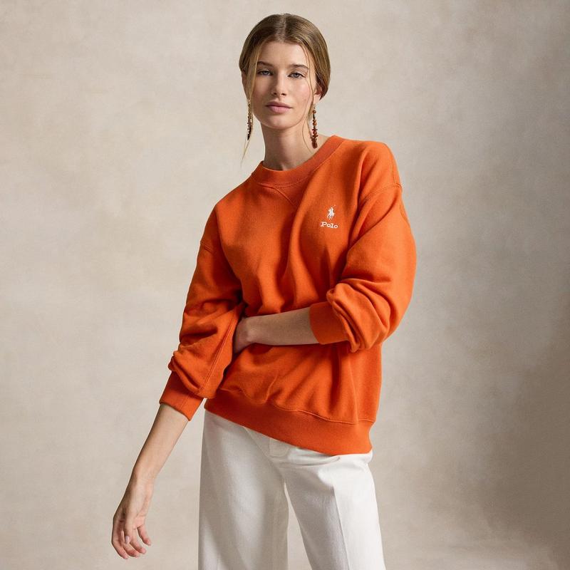 Polo Ralph Lauren Women's Fleece Logo Crew Neck Sweatshirt
