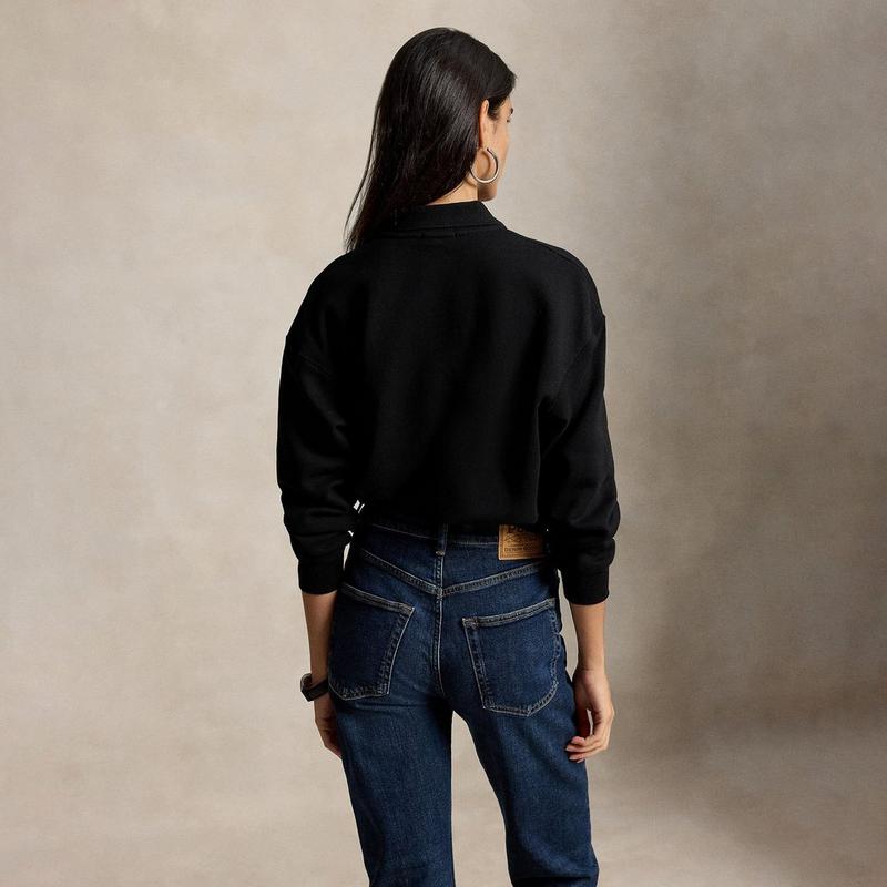 Polo Ralph Lauren Women's Polo Collar Fleece Pullover Sweatshirt