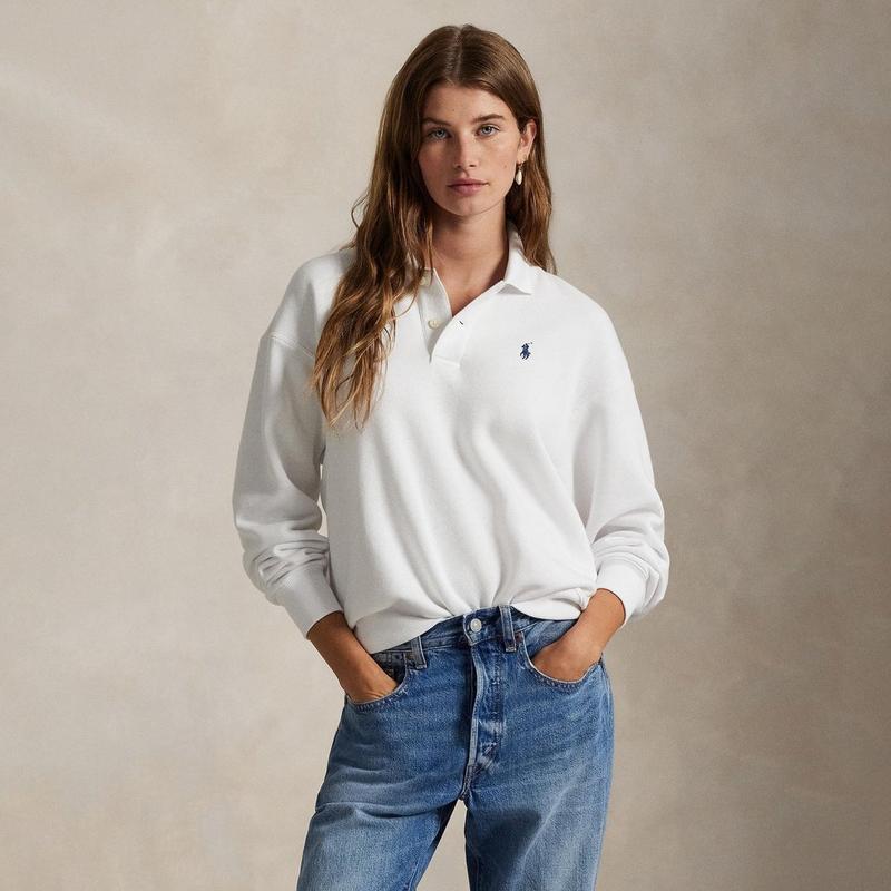 Polo Ralph Lauren Women's Polo Collar Fleece Pullover Sweatshirt