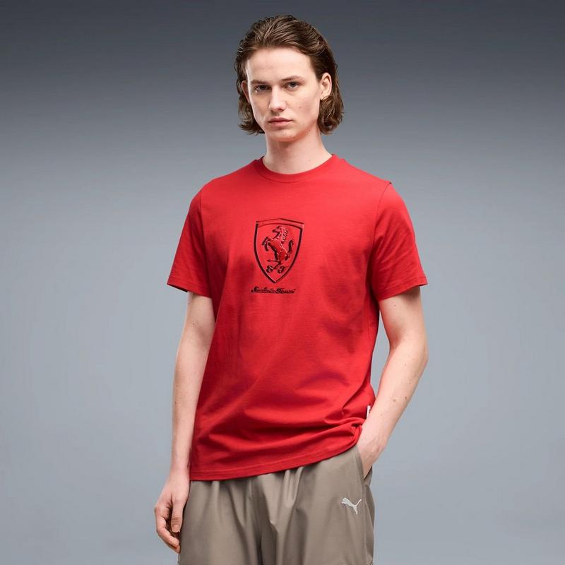 Puma T-Shirt Scuderia Ferrari Shield pour hommes