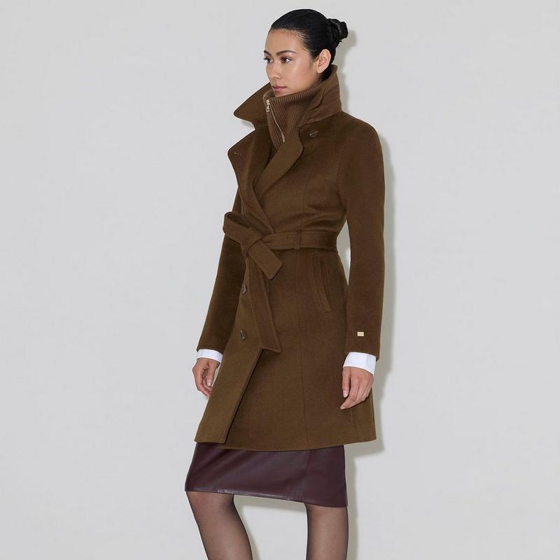 Soia & Kyo Women's Fabianne Wool Trench Coat