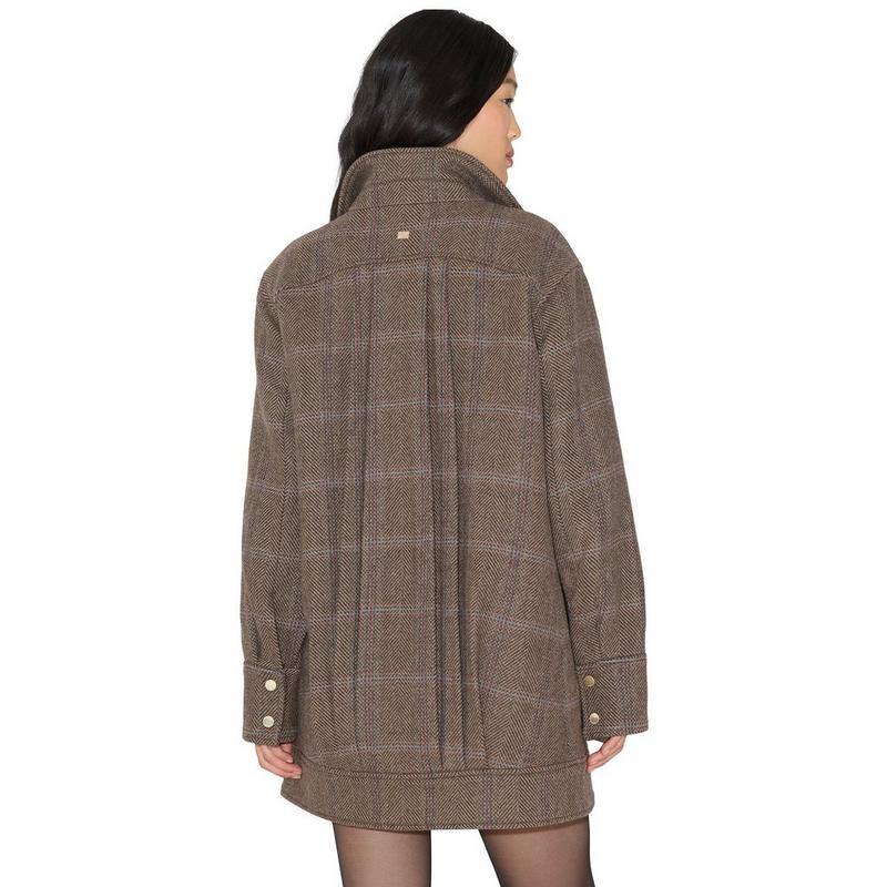 Soia & Kyo Women's Nura-HC Herringbone Wool Coat