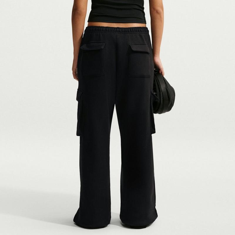 Nike Women's Studio Fleece Medium Weight Oversized High Rise Cargo Pant