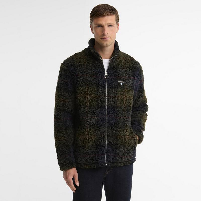 Barbour Veste en molleton sherpa tartan pour hommes
