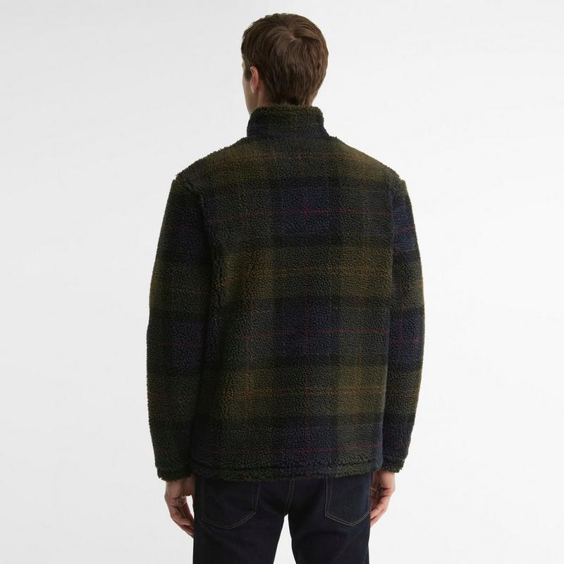 Barbour Veste en molleton sherpa tartan pour hommes