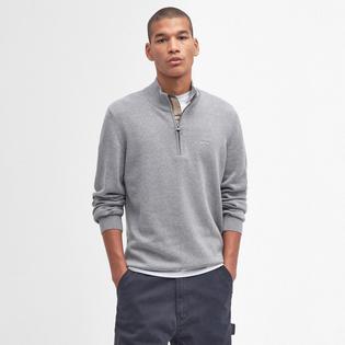 Barbour Chandail en coton &agrave; demi-glissi&egrave;re pour hommes