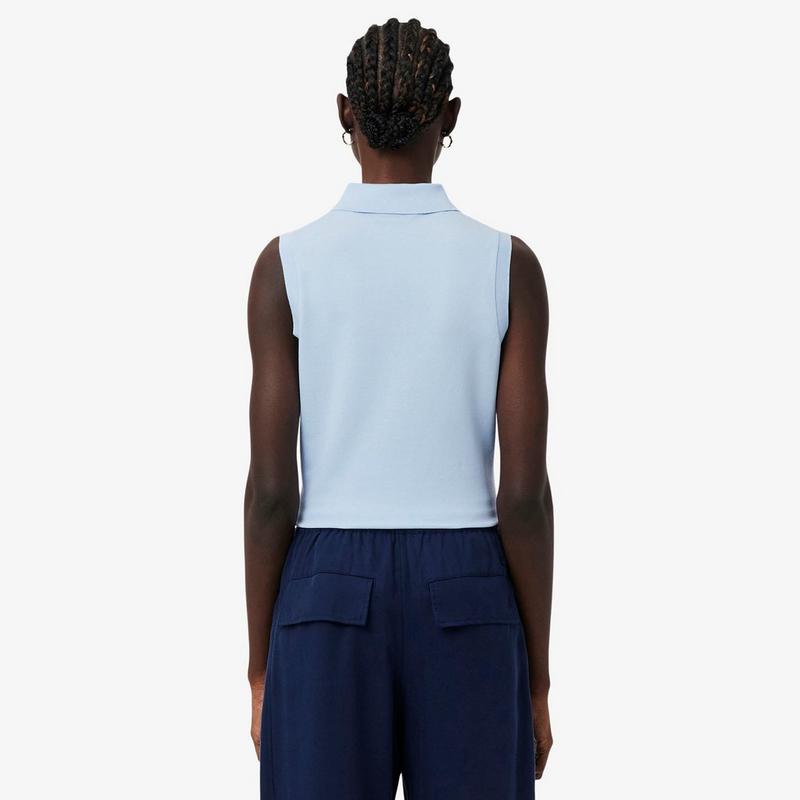 Lacoste Women's Slim Fit L.12.D Sleeveless Stretch Polo