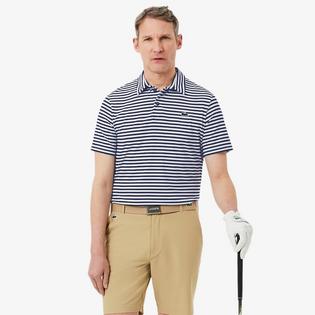 Lacoste Men's Regular Fit Ultra Dry Striped Golf Polo