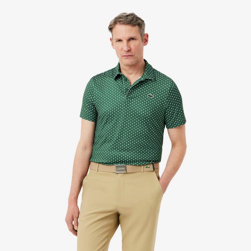 Lacoste Men's Regular Fit Printed Golf Polo